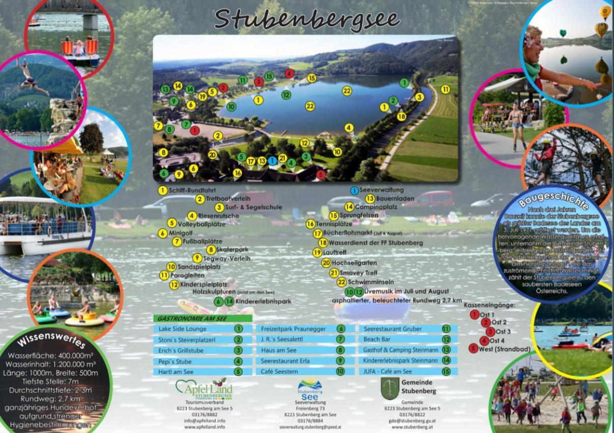 Zwei Schlafzimmer Ferienapartment Anna Am Stubenbergsee Inklusive Vier E-Bikes Εξωτερικό φωτογραφία